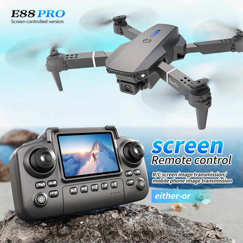 Drone Photogrammetry - Dron Profesional E88 PRO con Pantalla,