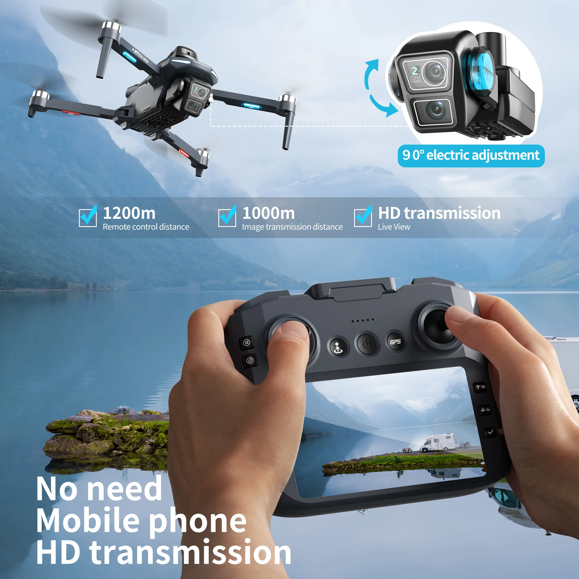 Dron Original XT606 Profesiona - Drone Photogrammetry reseña y precio