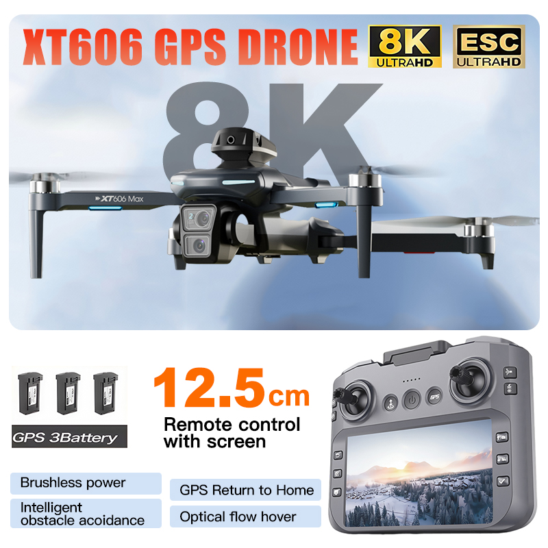Dron XT606 MAX 3 con Batería,  - Drone Photogrammetry reseña y precio