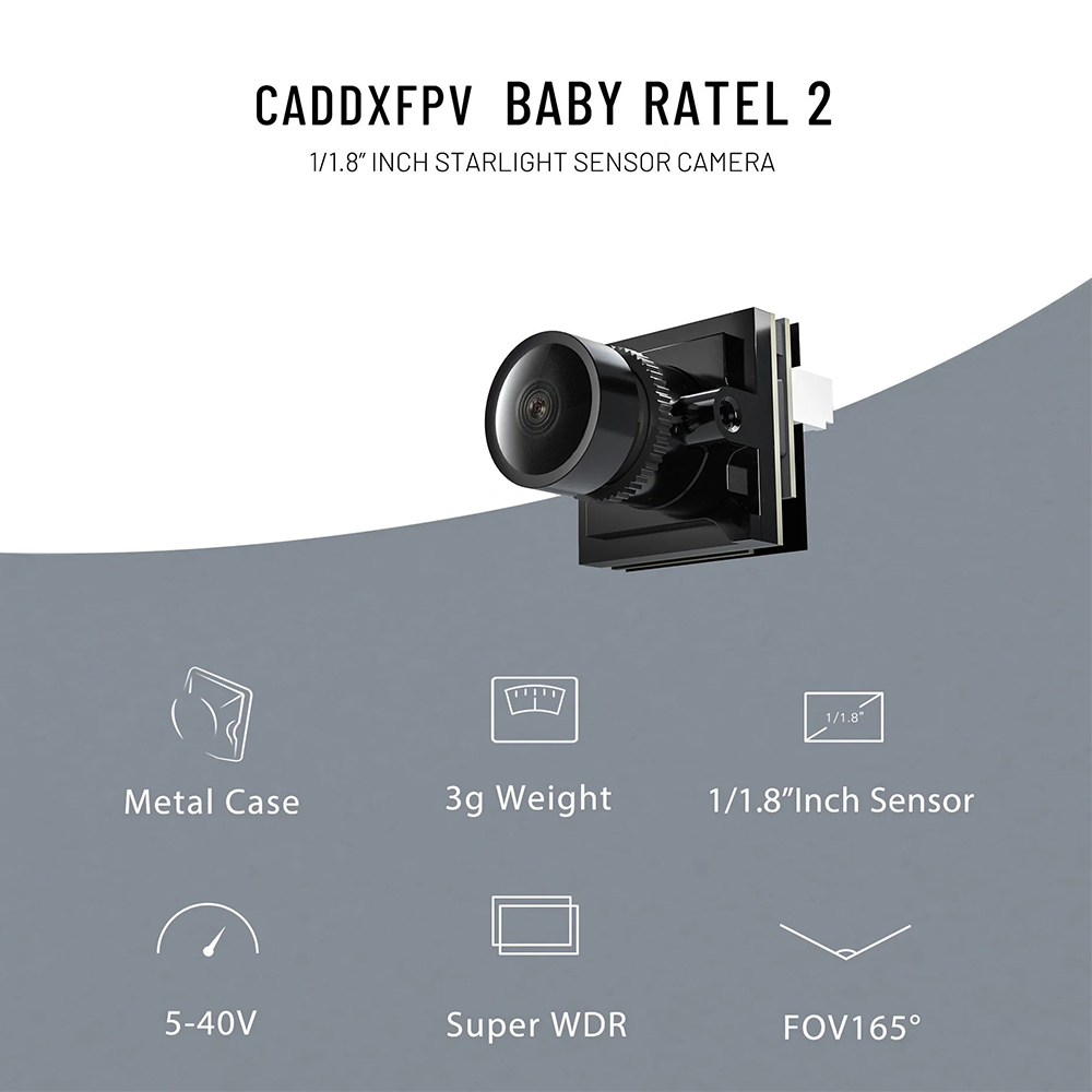 CADDX Cámara Micro FPV Ratel 2 - Drone Cinematic reseña y precio